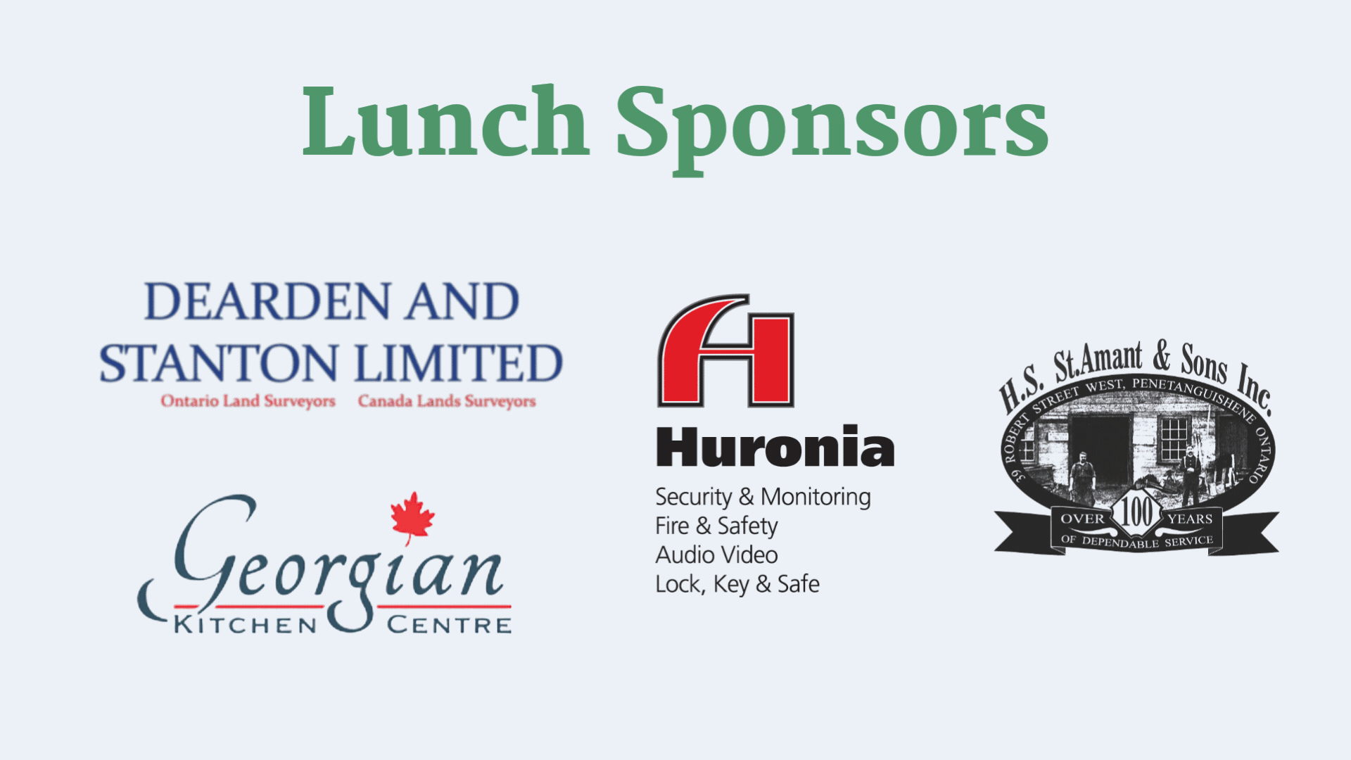 Sponsor logos for the Mayor's Charity Golf Tournament on a blue background.
