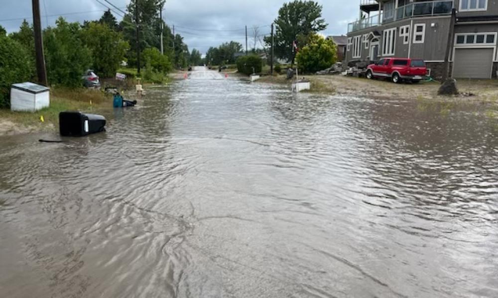 flooding on Tiny Beaches Road South