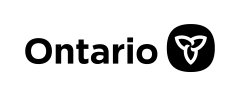 Province of Ontario black and white logo