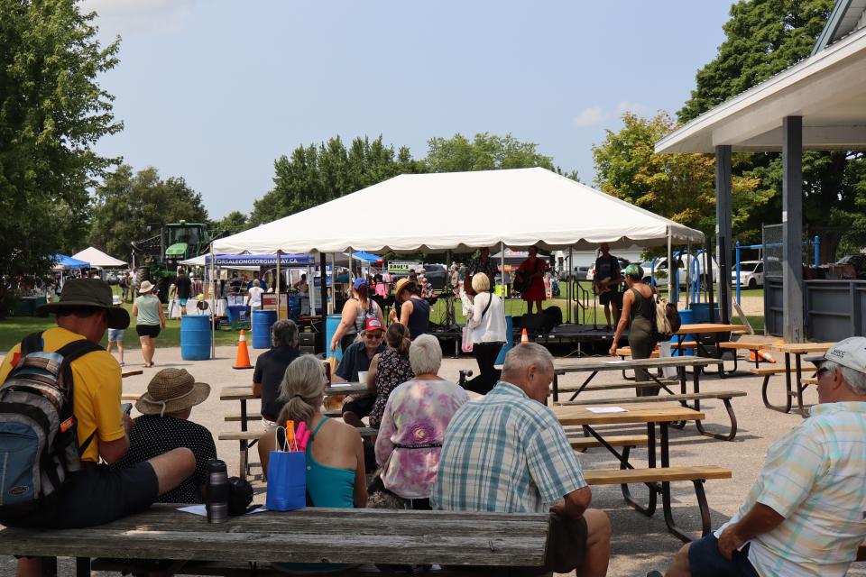 Image of a crowd of people enjoying the live music