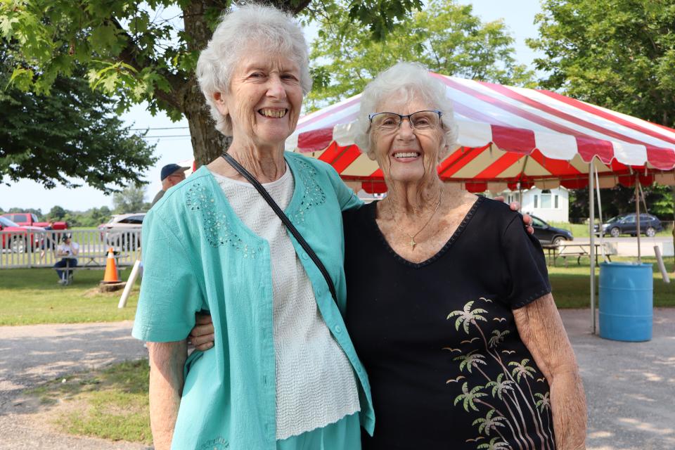 Sisters out enjoying the Community BBQ