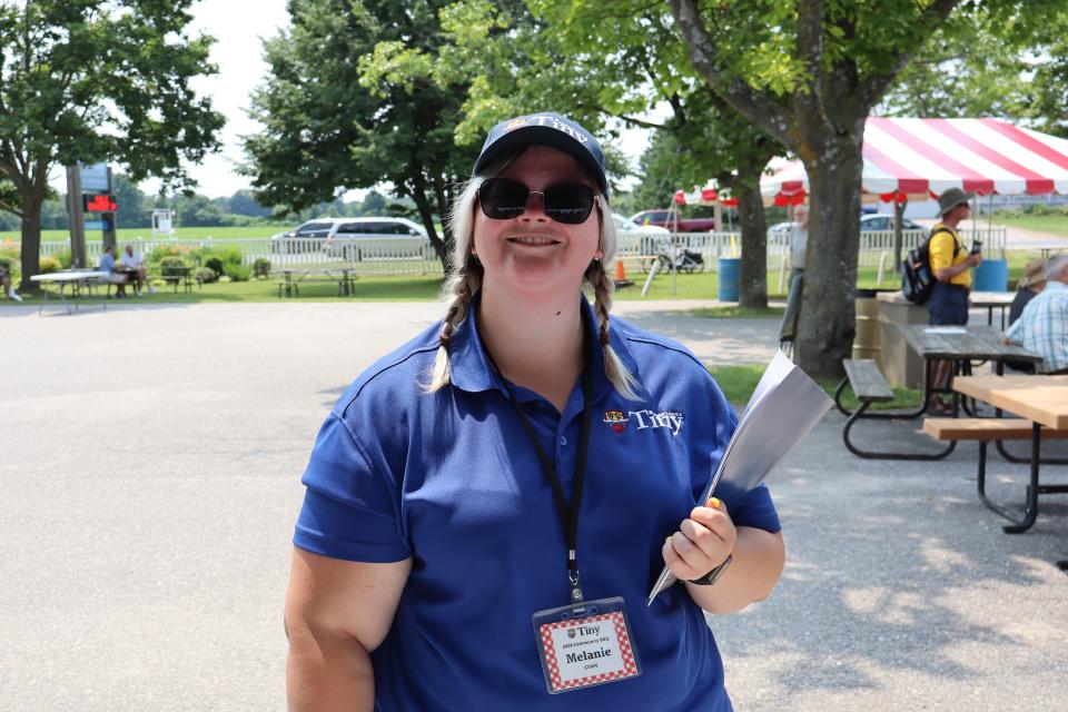 Staff outside of the vendor fair