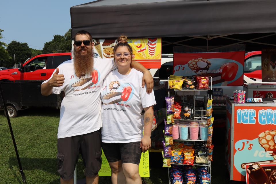 Vendors selling sweet treats at the Community BBQ