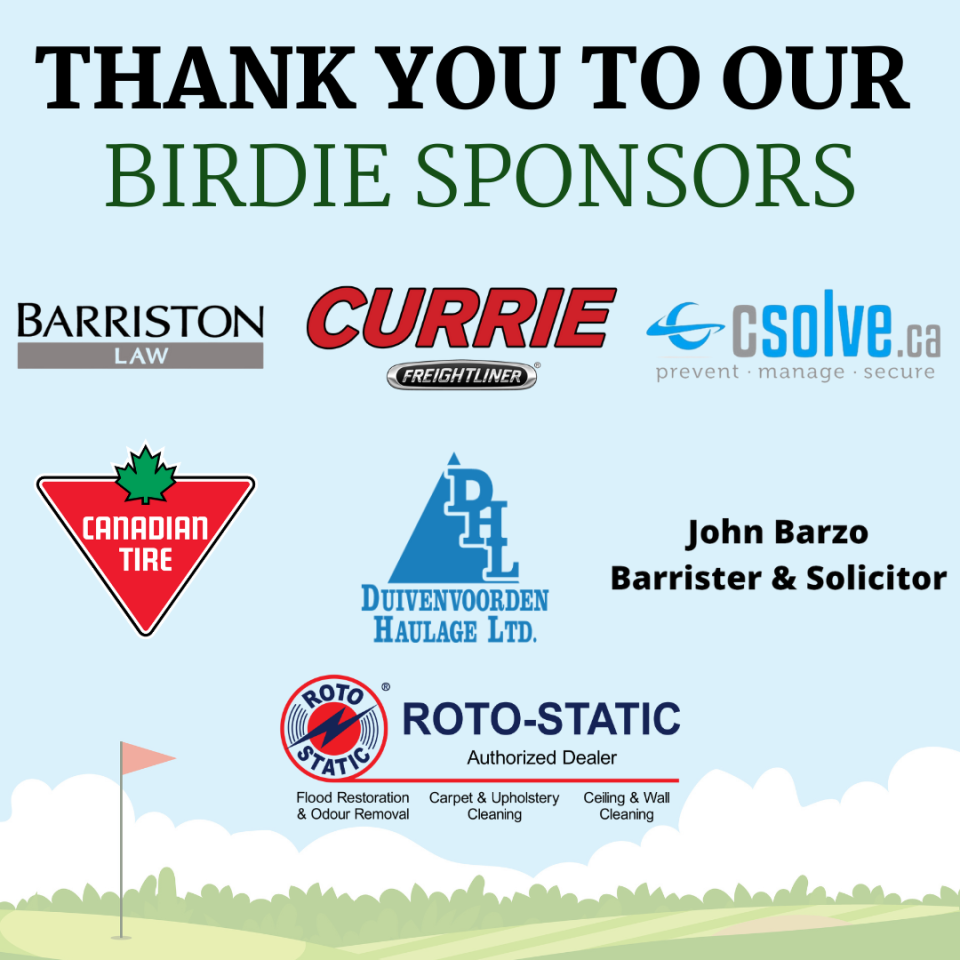 Thank you to our Birdie Sponsors