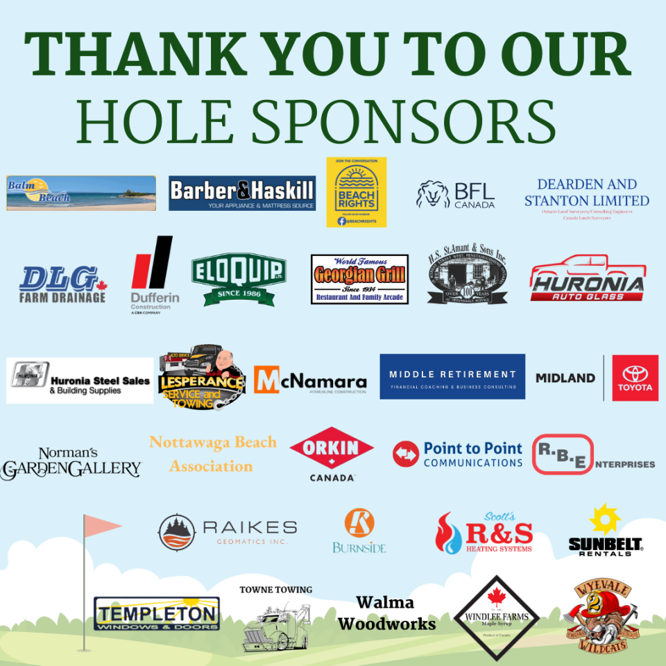 Thank you to our Hole Sponsors